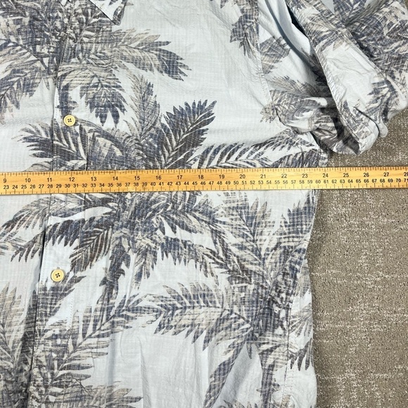 Tommy Bahama Hawaiian Button Down Palm Tree Cotton Tencel Blend Button Down XL - Picture 5 of 5